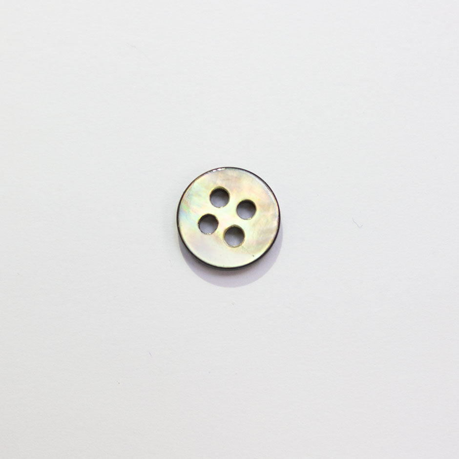 Grey 4 Hole Pearlised Shirting Button