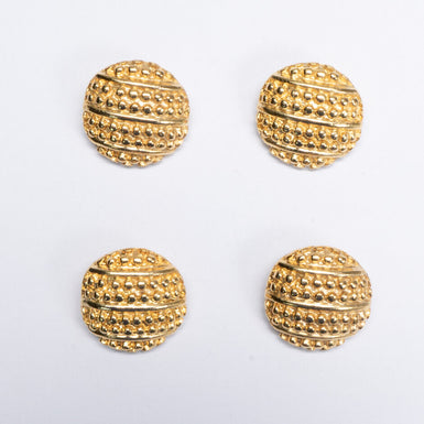 Medium Gold Bobbled Metal Button