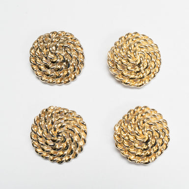 Large Gold Chain Button