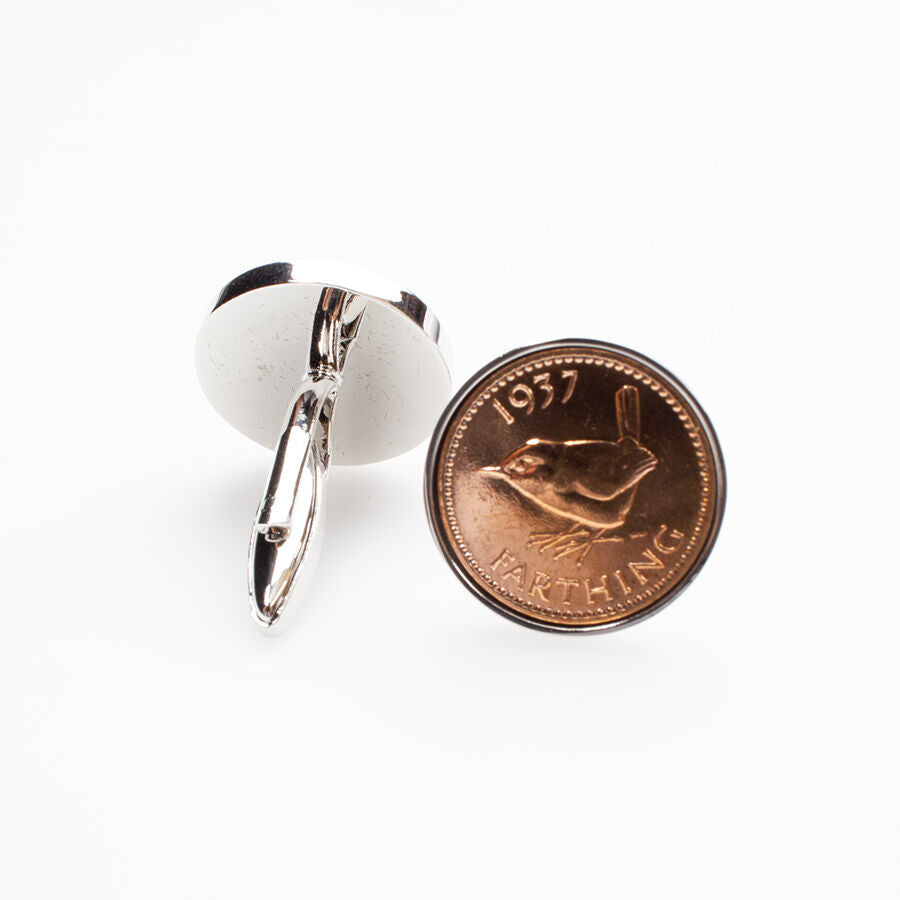 1937 Penny Farthing Coin Cufflinks