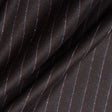 Dark Brown Pinstriped Wool Suiting (A 90cm Piece)