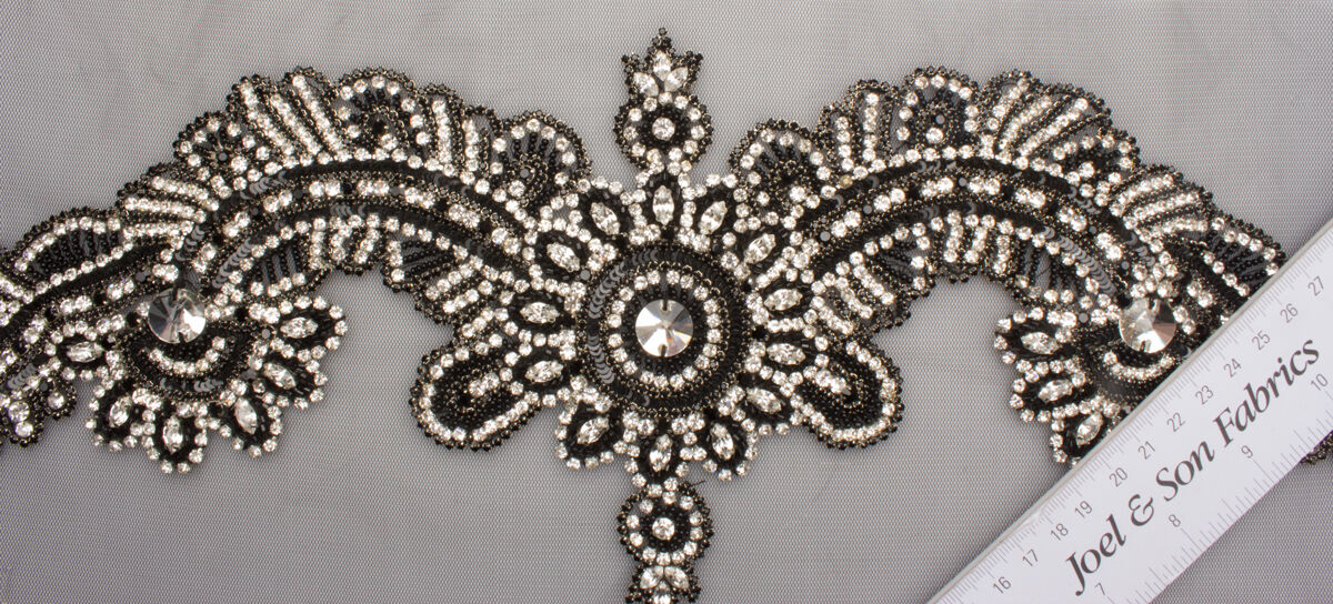 Black & Diamanté Appliqué