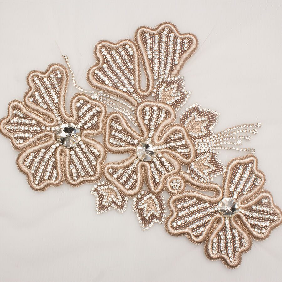 Champagne Diamanté Appliqué