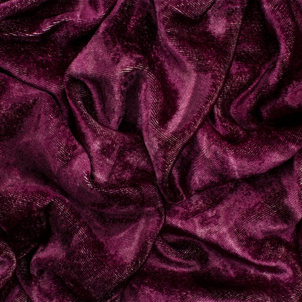 Plum Printed Velvet