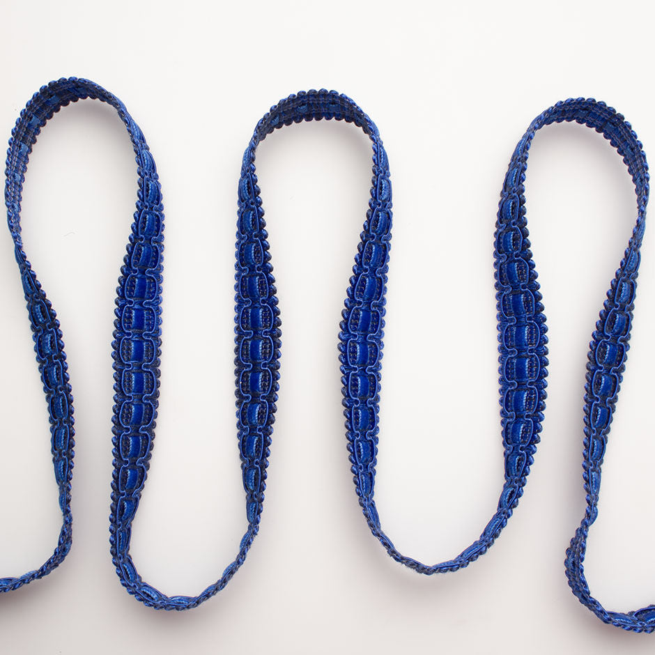 Royal Blue Velvet Corded Trim